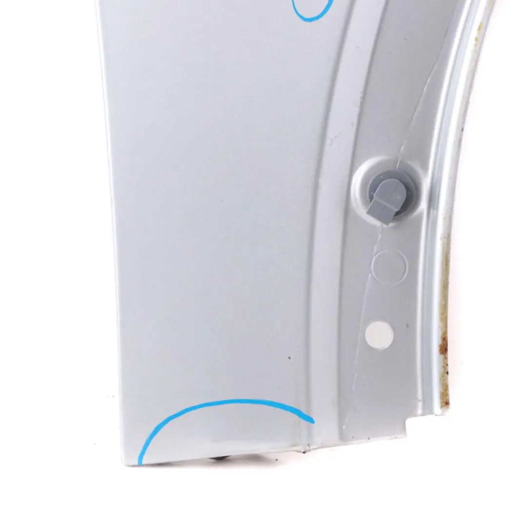 Front Right O/S Side Panel Fender Wing Pure Silver to Mini Cooper One 6 R50 R53 with Part number 7037438 Mini Cooper One 6 R50 R53 Front Right O/S Side Panel Fender Wing Pure Silver - SKU 7037438-PS6 - Part number 7037438