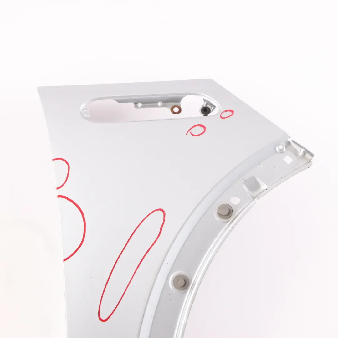 Front Right O/S Side Panel Fender Wing Pure Silver to Mini Cooper One R50 R53 with Part number 7037438 Mini Cooper One R50 R53 Front Right O/S Side Panel Fender Wing Pure Silver - SKU 7037438-PS7 - Part number 7037438