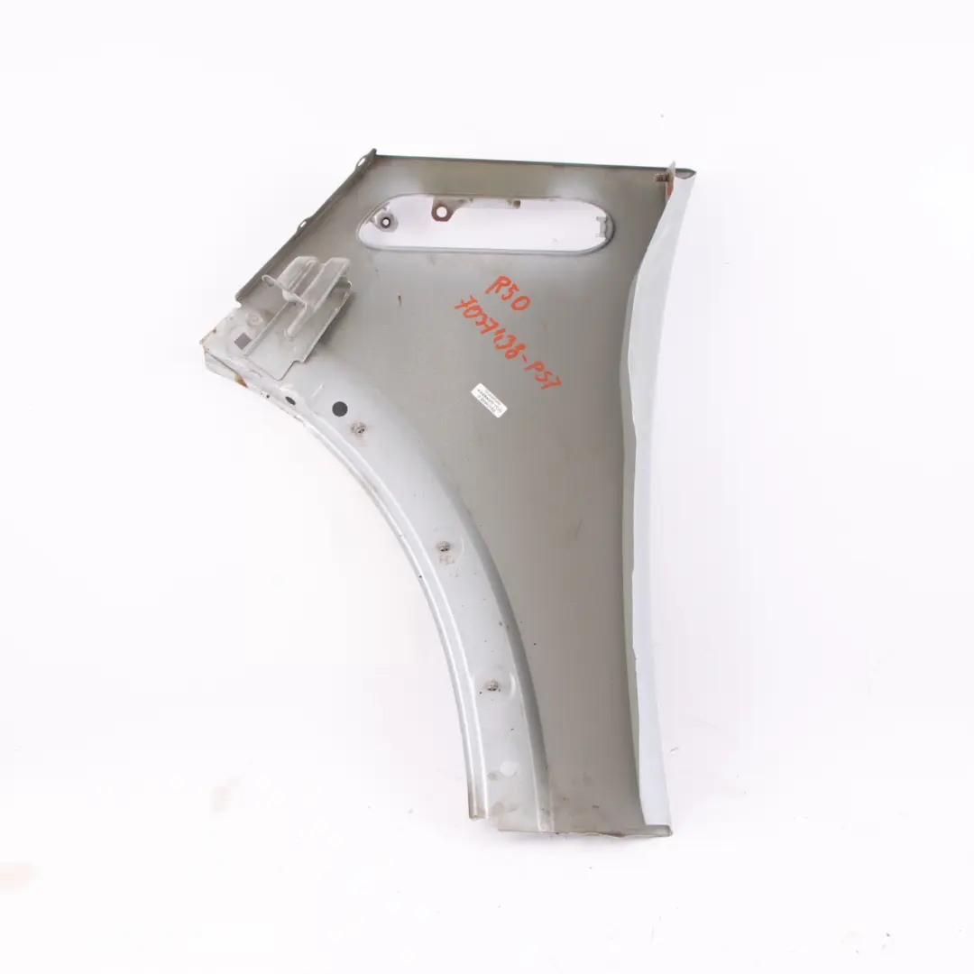 Front Right O/S Side Panel Fender Wing Pure Silver to Mini Cooper One R50 R53 with Part number 7037438 Mini Cooper One R50 R53 Front Right O/S Side Panel Fender Wing Pure Silver - SKU 7037438-PS7 - Part number 7037438