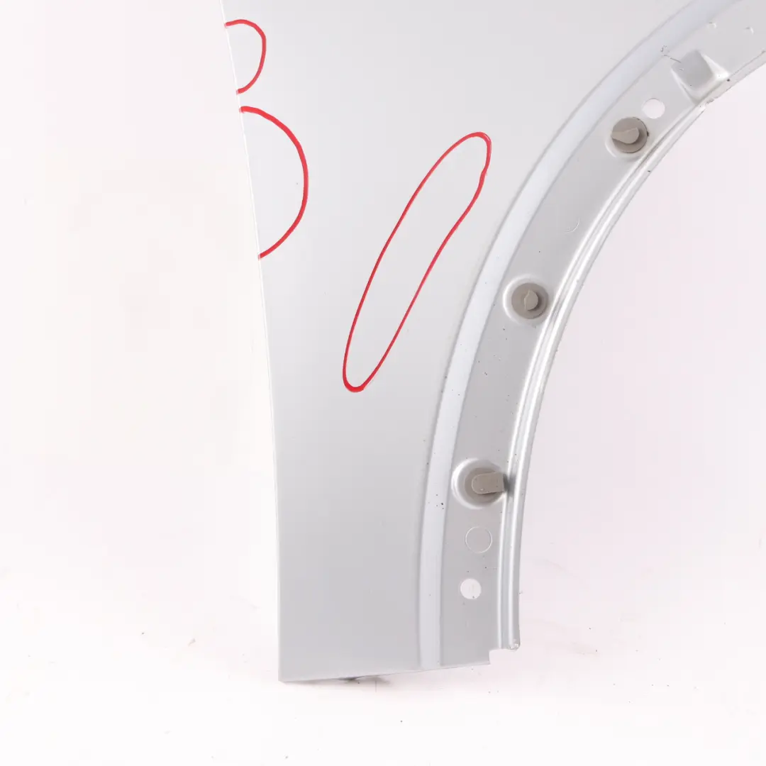 Front Right O/S Side Panel Fender Wing Pure Silver to Mini Cooper One R50 R53 with Part number 7037438 Mini Cooper One R50 R53 Front Right O/S Side Panel Fender Wing Pure Silver - SKU 7037438-PS7 - Part number 7037438