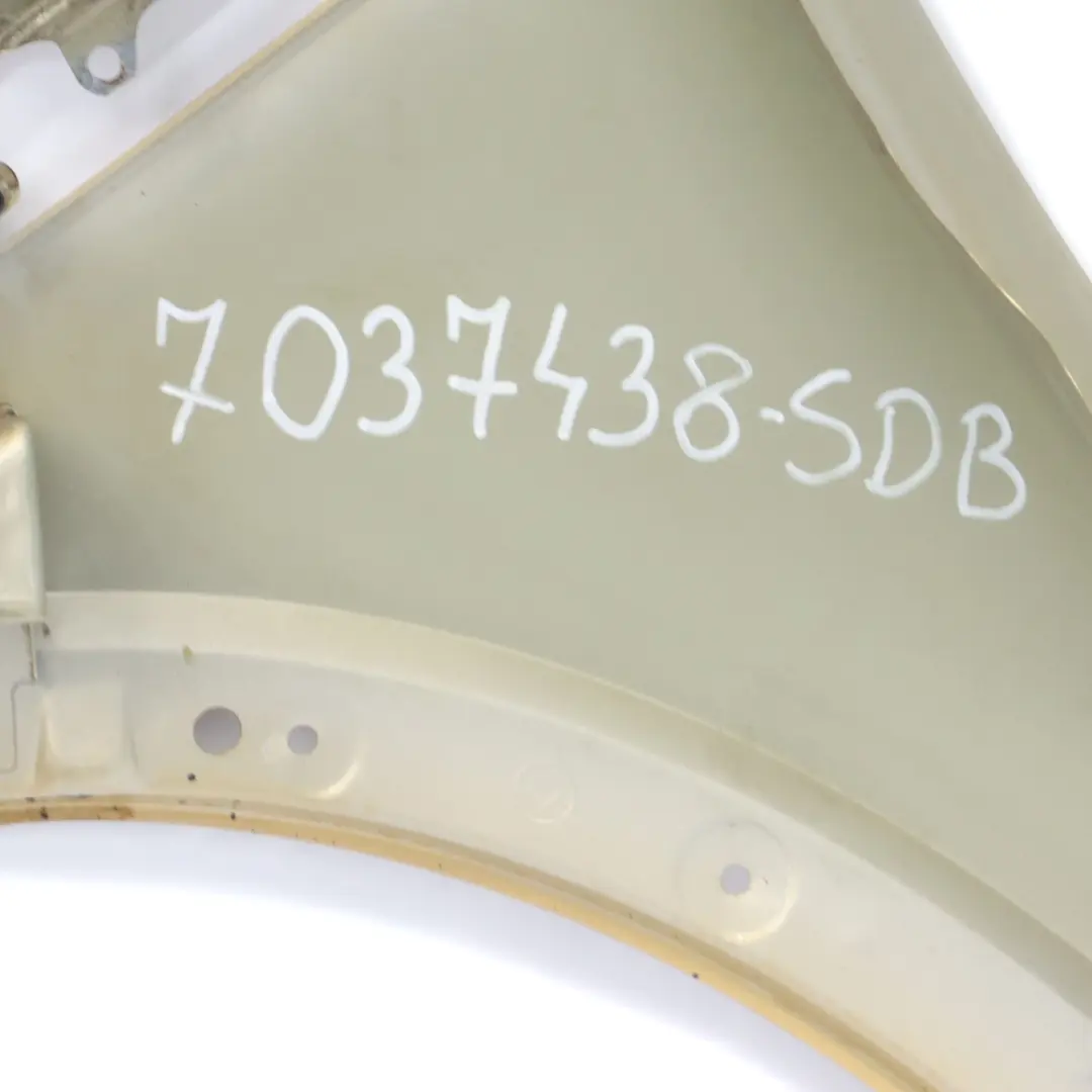 Panneau latéral Aile avant droite Solid Gold Metallic 859 pour Mini R50 R52 R53 à propos du numéro de pièce 7037438 Mini R50 R52 R53 Panneau latéral Aile avant droite Solid Gold Metallic 859 - SKU 7037438-SDB - Numéro de pièce 7037438