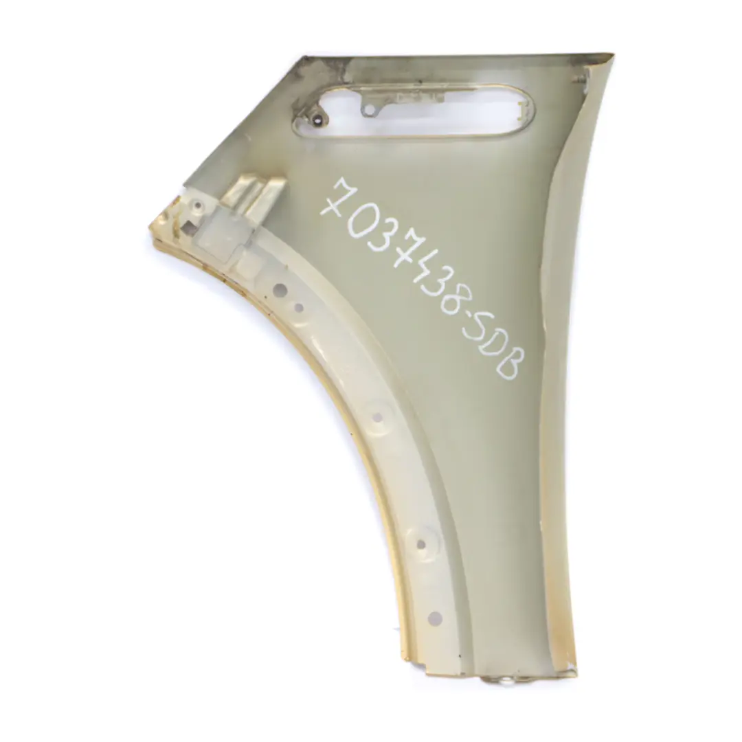 Pannello laterale Mini R50 R52 R53 parafango anteriore destro Solid Gold 859 per con numero di parte 7037438 Pannello laterale Mini R50 R52 R53 parafango anteriore destro Solid Gold 859 - SKU 7037438-SDB - Numero di parte 7037438