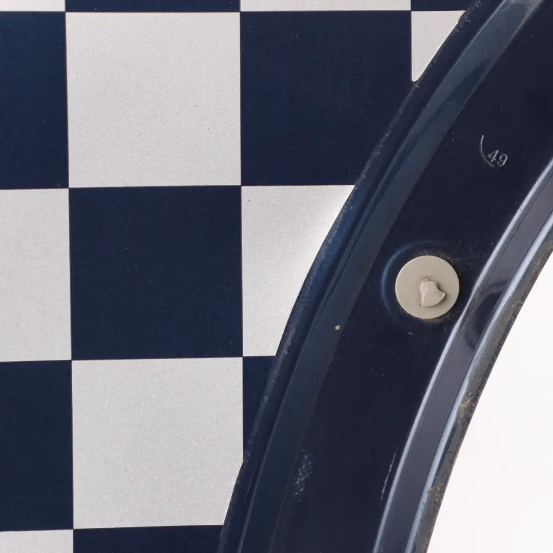 Side Panel Mini R50 R52 R53 Front Right O/S Fender Wing Space Blue Metallic A49 to with Part number 7037438 Side Panel Mini R50 R52 R53 Front Right O/S Fender Wing Space Blue Metallic A49 - SKU 7037438-SPA - Part number 7037438