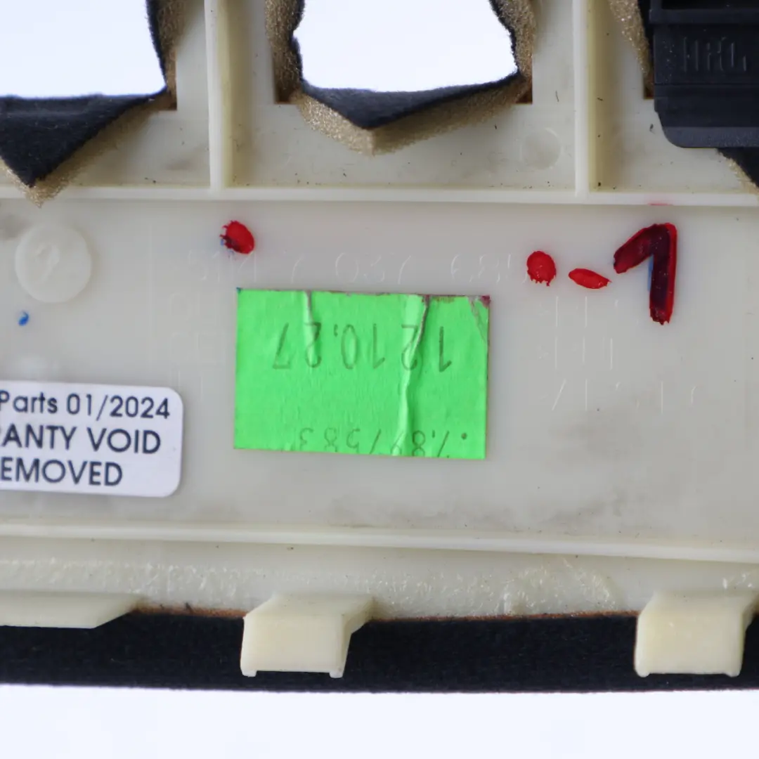 Headlining Roof Cover BMW E60 LCI Front Trim Switch Black Anthracit to with Part number 7037685 Headlining Roof Cover BMW E60 LCI Front Trim Switch Black Anthracit - SKU 7037685-1 - Part number 7037685