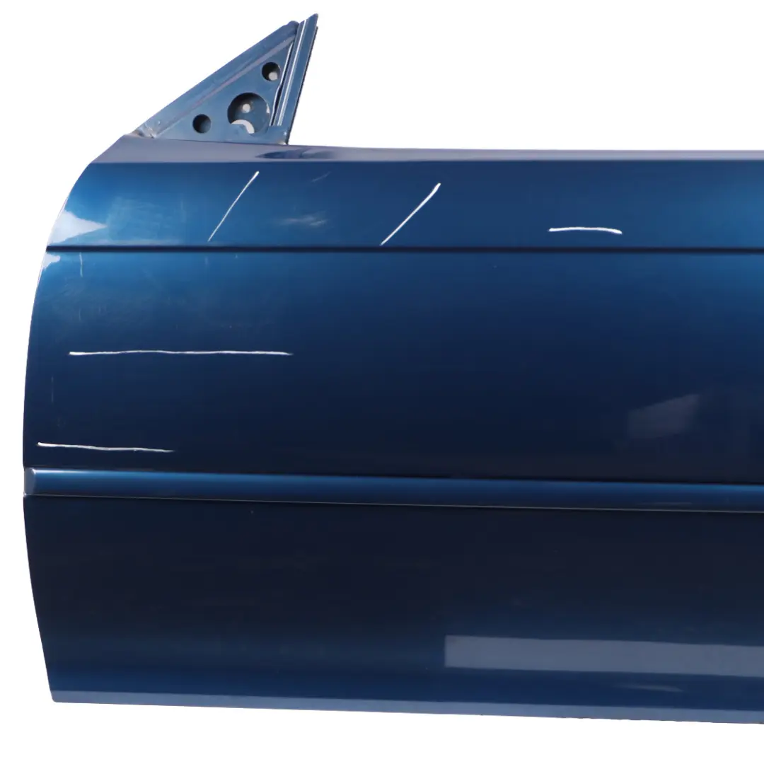 Door Front Left N/S Topaz Blue Metallic - 364 to BMW E46 Coupe Convertible with Part number 7038091 BMW E46 Coupe Convertible Door Front Left N/S Topaz Blue Metallic - 364 - SKU 7038091-TPB - Part number 7038091