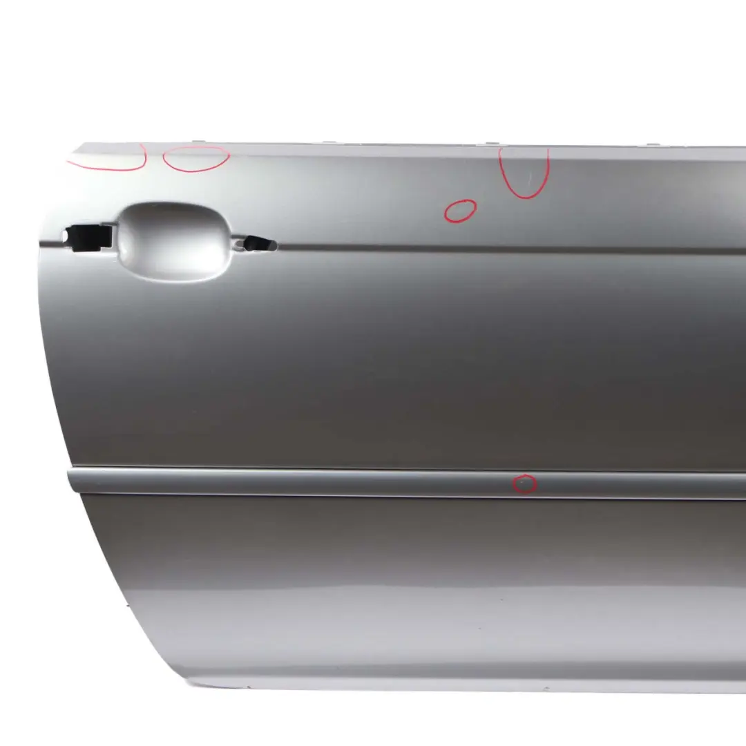 BMW E46 Door Front Right O/S Coupe Convertible Silbergrau Silver Grey - A08 - SKU 7038092-SBG - Part number 7038092