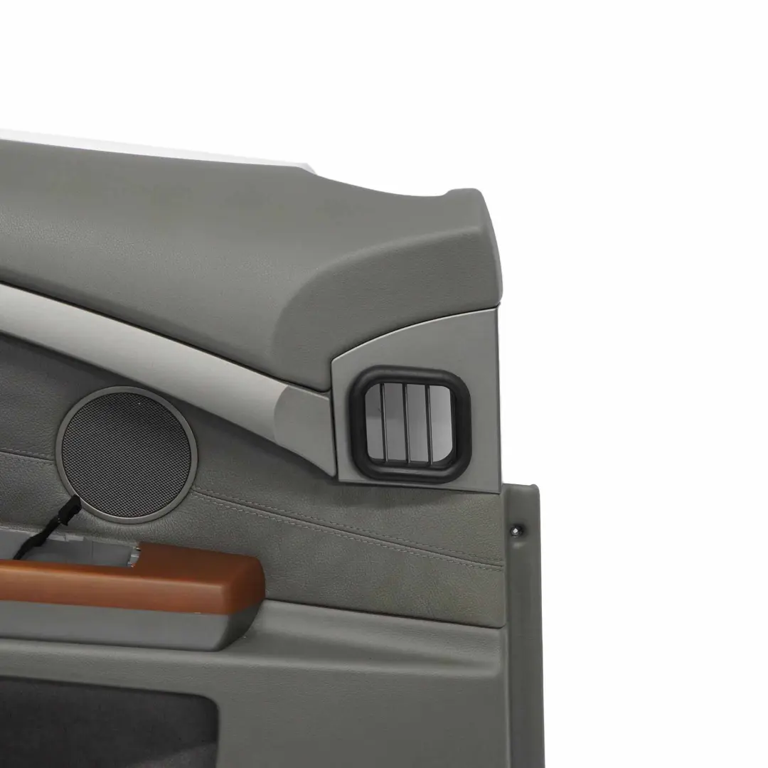 BMW E65 E66 Panneau Garniture de Carte de Porte Avant Gauche Cuir Gris - SKU 7038493 - Numéro de pièce 7038493