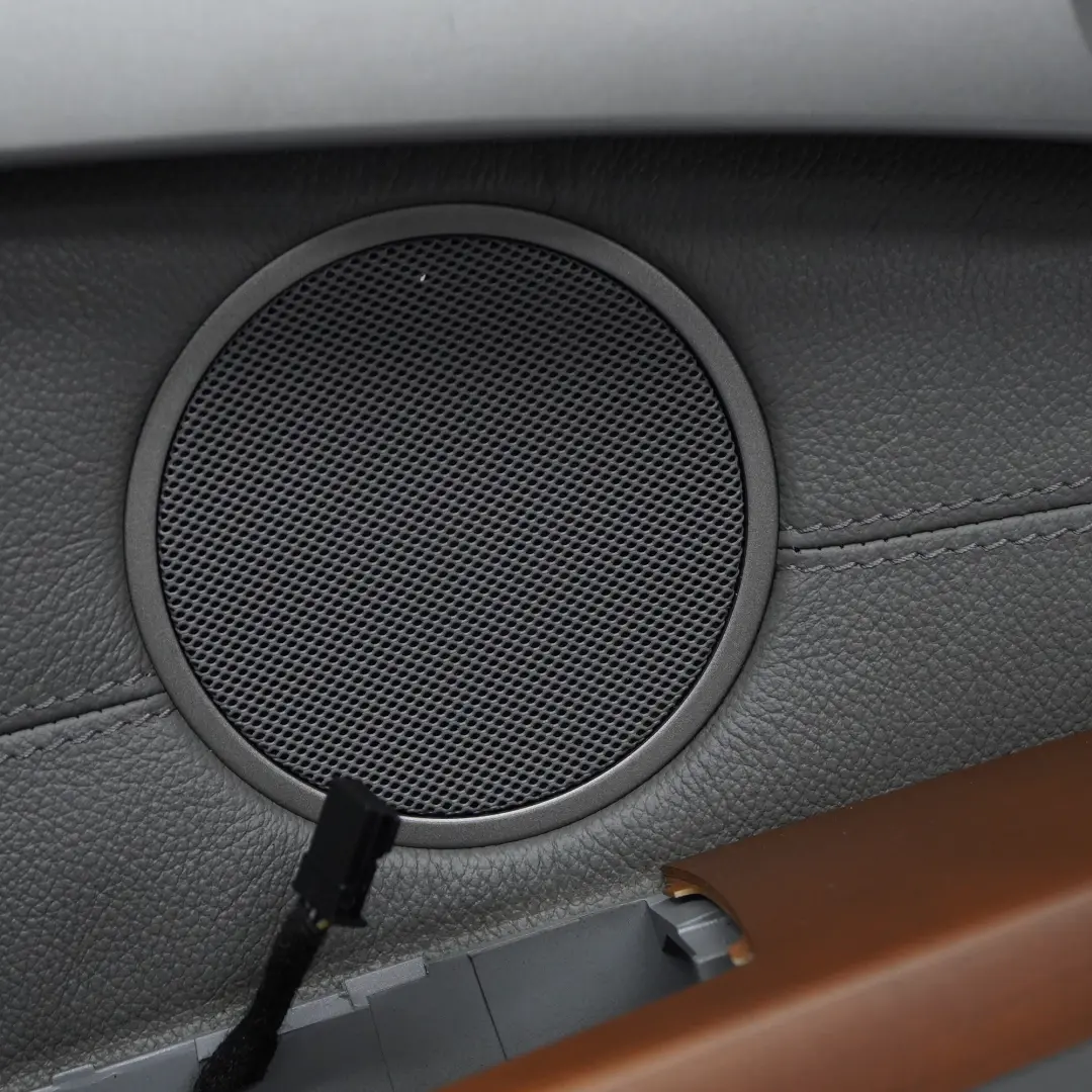 Scheda Porta Anteriore Sinistra Pannello Rivestimento Pelle Grigia per BMW E65 E66 con numero di parte 7038493 BMW E65 E66 Scheda Porta Anteriore Sinistra Pannello Rivestimento Pelle Grigia - SKU 7038493 - Numero di parte 7038493