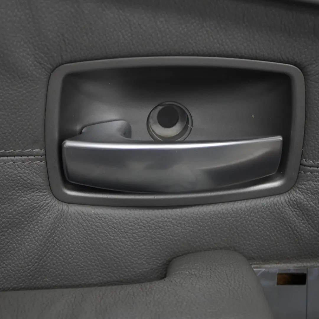 BMW E65 E66 Scheda Porta Anteriore Sinistra Pannello Rivestimento Pelle Grigia - SKU 7038493 - Numero di parte 7038493