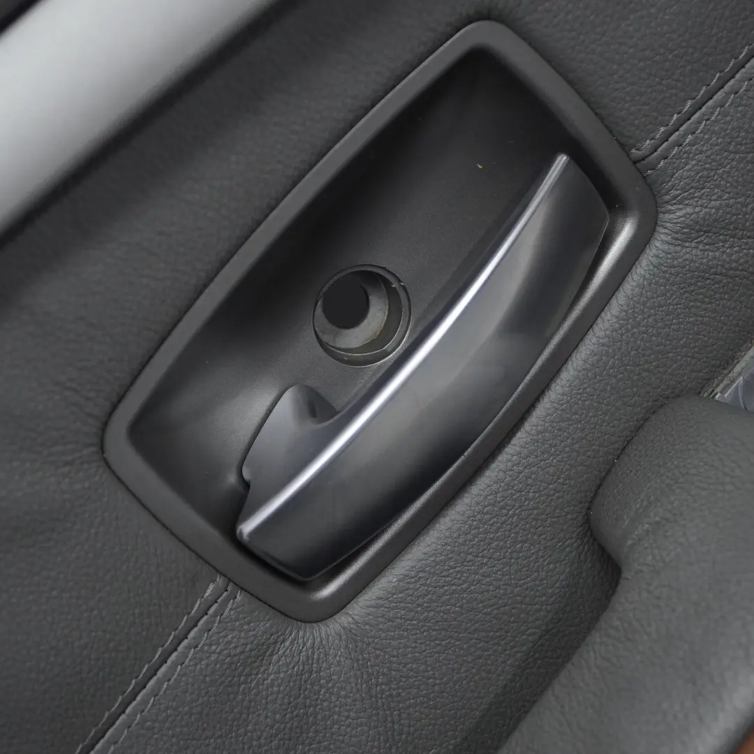 BMW E65 E66 Scheda Porta Anteriore Sinistra Pannello Rivestimento Pelle Grigia - SKU 7038493 - Numero di parte 7038493