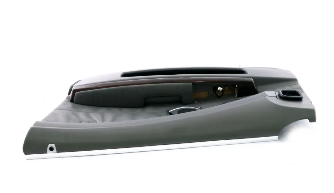 Front Right O/S Door Card Grey Leather Lining Trim Panel to BMW 7 Series E65 E66 2 with Part number 7038494 BMW 7 Series E65 E66 2 Front Right O/S Door Card Grey Leather Lining Trim Panel - SKU 7038494-2 - Part number 7038494