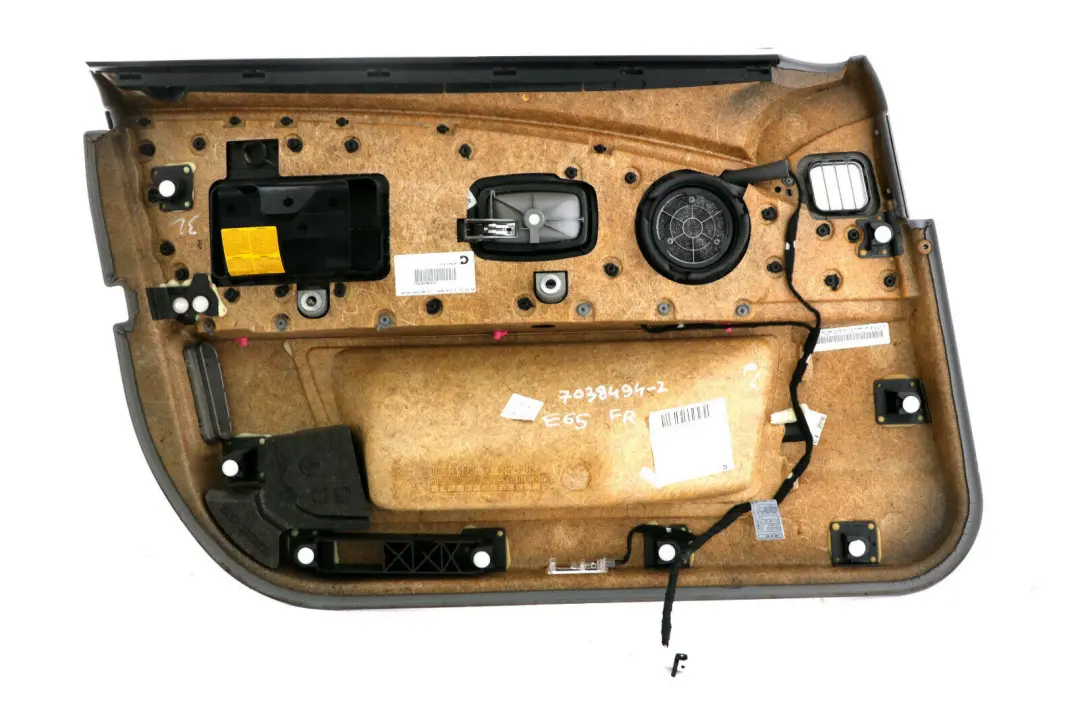 Boczek Panel Drzwi Prawy Przód Skóra do BMW E65 E66 o numerze 7038494 BMW E65 E66 Boczek Panel Drzwi Prawy Przód Skóra - SKU 7038494-2 - Numer Części 7038494