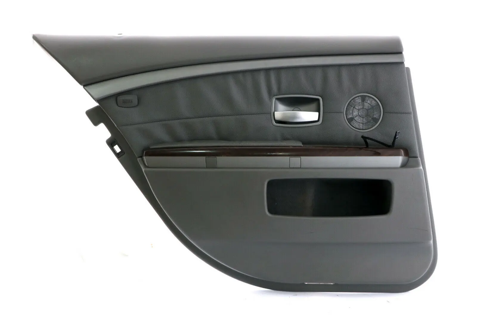 BMW E65 Panneau Garniture De Porte Arrière Gauche Doublure En Cuir Gris 7038709