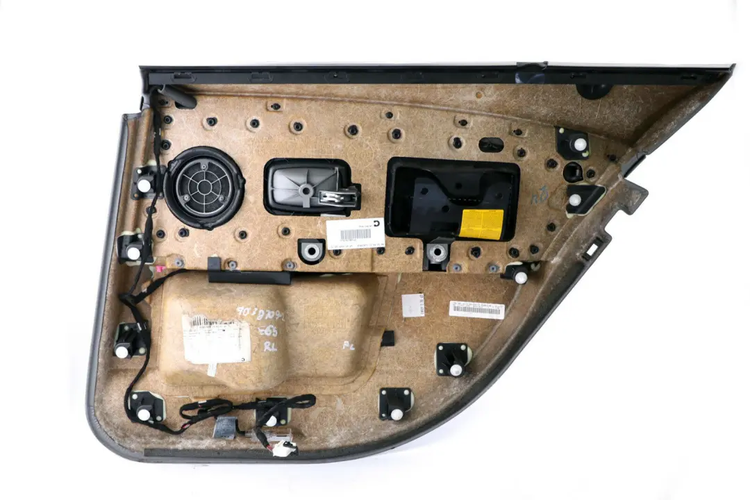 BMW E65 Trasera Izquierda Tarjeta De Puerta Gris Forro De Cuero Panel - SKU 7038709-2 - Número de pieza 7038709