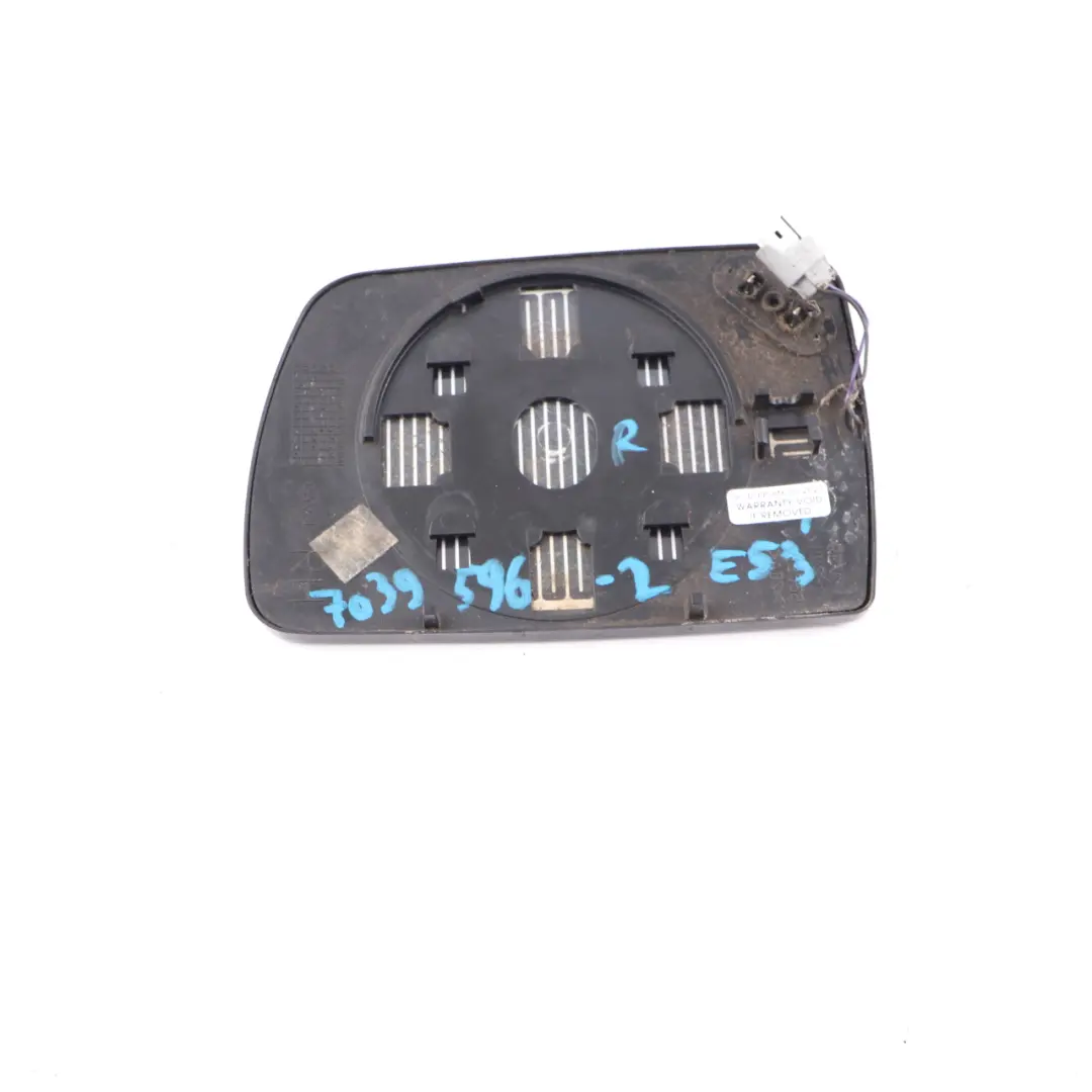BMW X5 E53 Wing Mirror Glass Right O/S Auto Dip Heated Wide Angle - SKU 7039596-2 - Part number 7039596