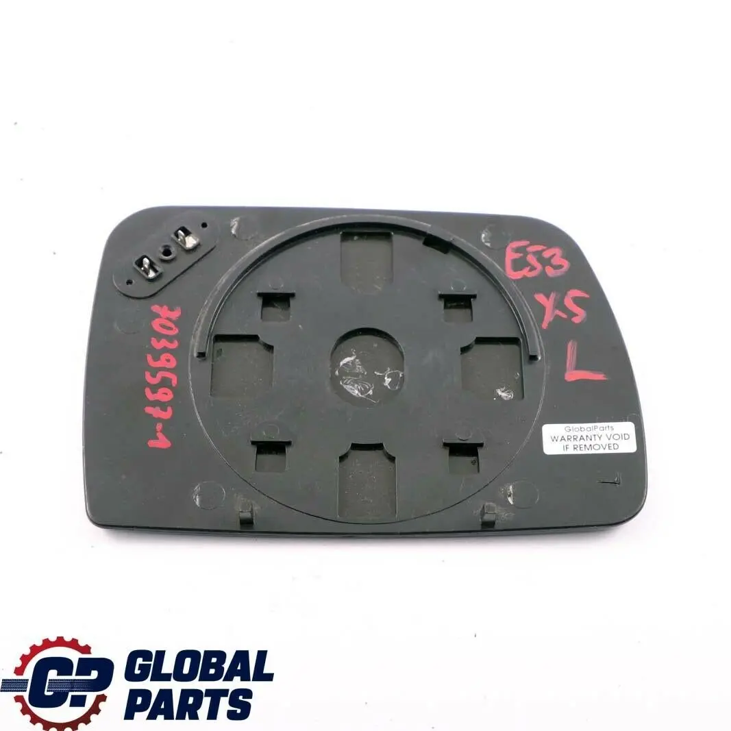 Lusterko lewe wkład lusterka szkło do BMW X5 E53 o numerze 7039597 BMW X5 E53 Lusterko lewe wkład lusterka szkło - SKU 7039597-1 - Numer Części 7039597