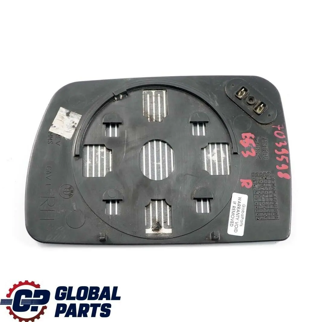 BMW E53 Derecha O / S Espejo Wing Vidrio Calentado Gran Angular Azul - SKU 7039598 - Número de pieza 7039598