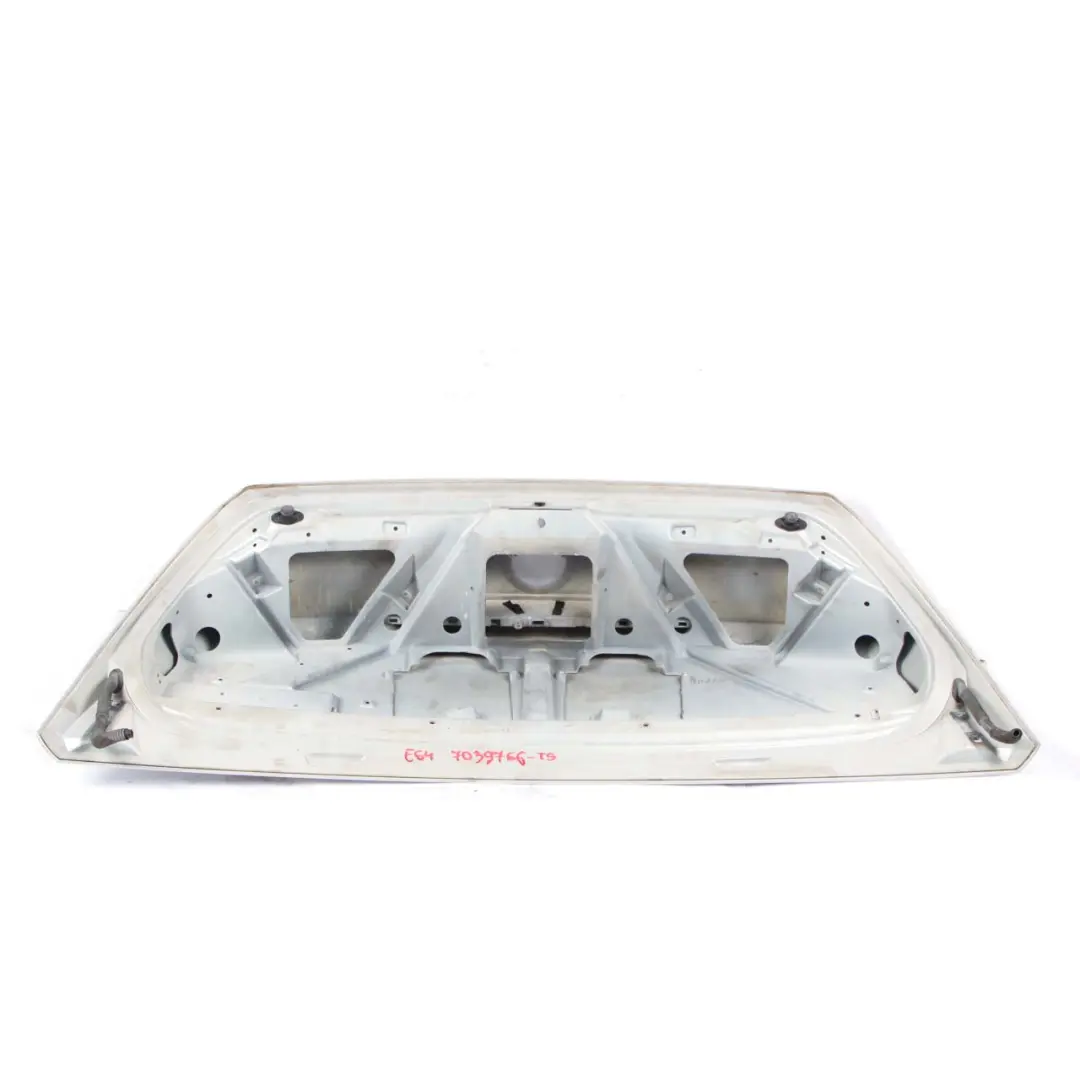 Trunk Boot Lid Tailgate Titansilber Silver - 354 to BMW E64 Cabrio Convertible with Part number 7039766 BMW E64 Cabrio Convertible Trunk Boot Lid Tailgate Titansilber Silver - 354 - SKU 7039766-TS - Part number 7039766