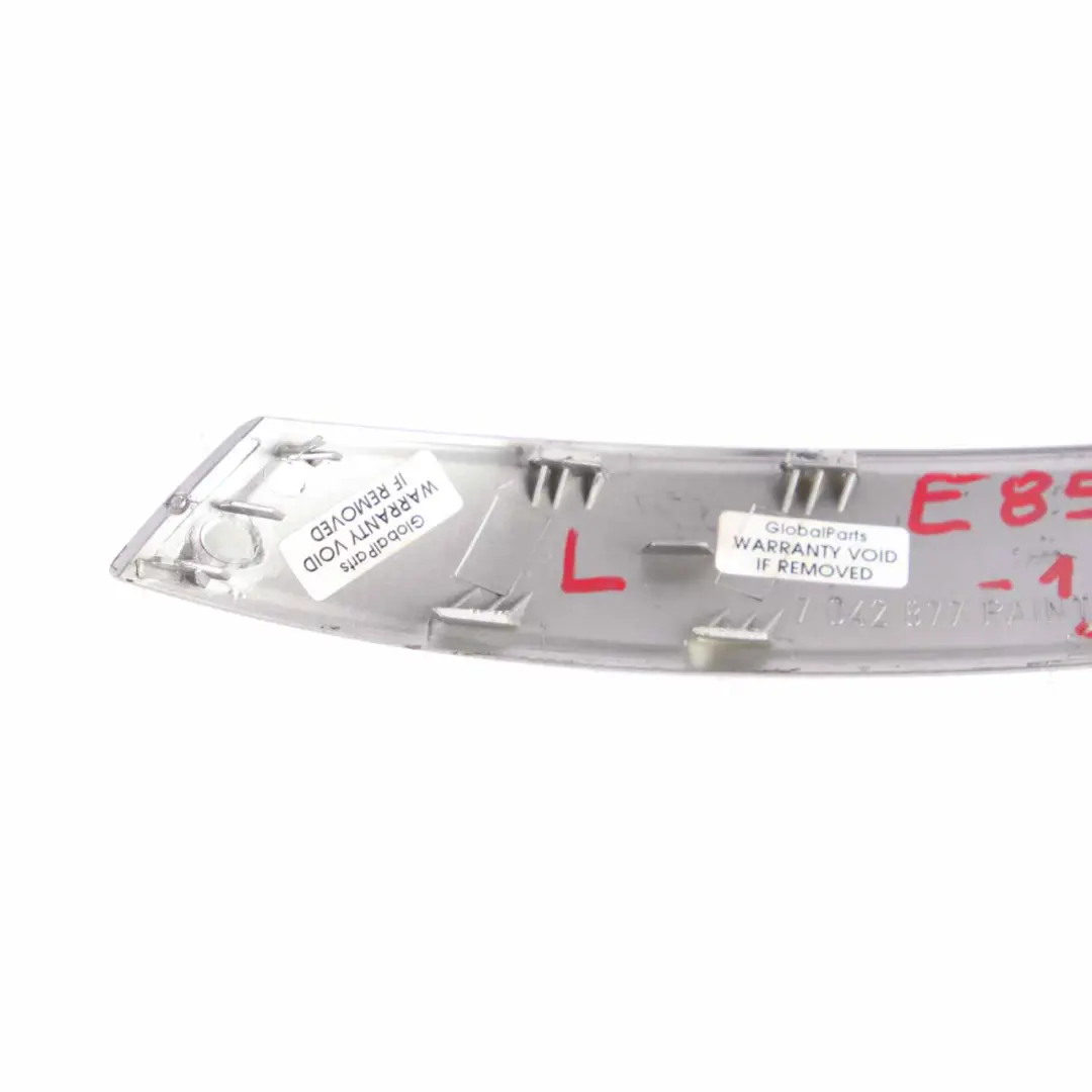 Trim Clasp Door Handle Left N/S Silver to BMW Z4 E85 E86 1 Cover with Part number 7042877 BMW Z4 E85 E86 1 Cover Trim Clasp Door Handle Left N/S Silver - SKU 7042877-1 - Part number 7042877