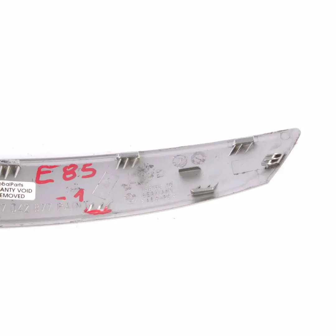 Trim Clasp Door Handle Left N/S Silver to BMW Z4 E85 E86 1 Cover with Part number 7042877 BMW Z4 E85 E86 1 Cover Trim Clasp Door Handle Left N/S Silver - SKU 7042877-1 - Part number 7042877