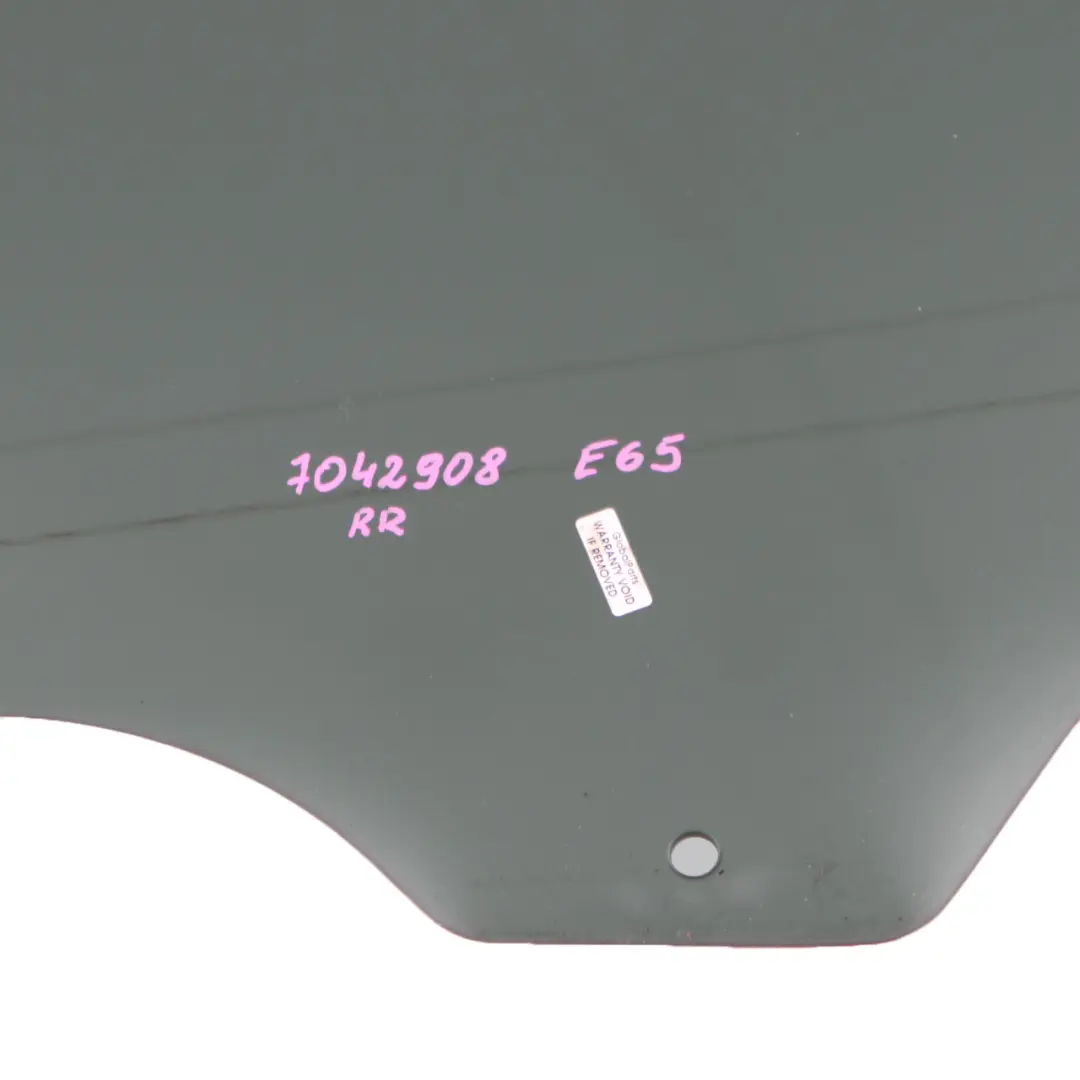 BMW E65 E66 Vidrio Ventana Trasera Derecha Verde AS2 8223810 - SKU 7042908 - Número de pieza 7042908