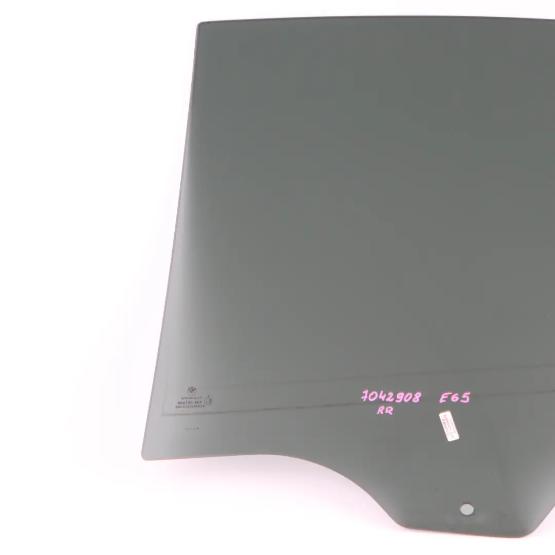 Door Window Rear Right O/S Window Glass Tinted AS3 to BMW E65 E66 with Part number 7042908 BMW E65 E66 Door Window Rear Right O/S Window Glass Tinted AS3 - SKU 7042908 - Part number 7042908