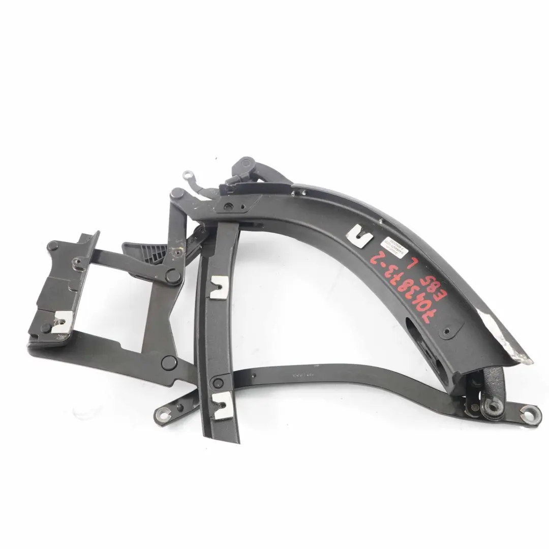 Folding Soft Top Roof Frame Left N/S Arm Hinge Lock to BMW Z4 E85 Roadster with Part number 7043873 BMW Z4 E85 Roadster Folding Soft Top Roof Frame Left N/S Arm Hinge Lock - SKU 7043873-2 - Part number 7043873