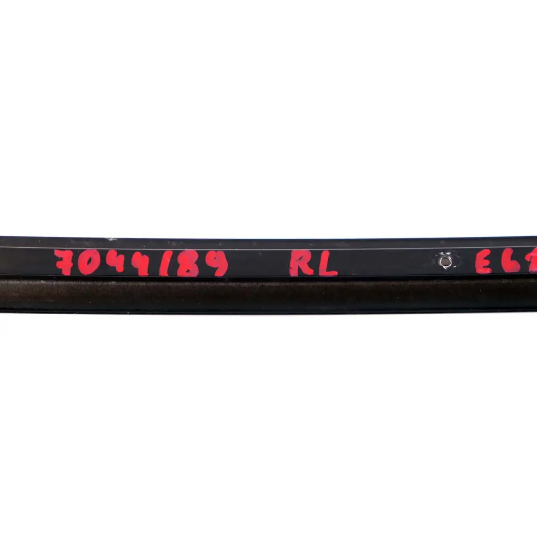 BMW E61 LCI Coperchio Guida Finestrino Sinistro Porta Posteriore Nero Opaco - SKU 7044189 - Numero di parte 7044189
