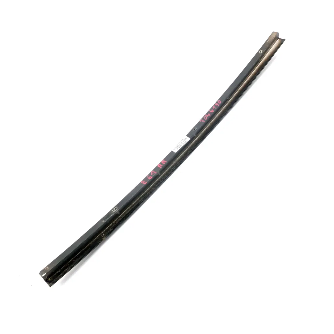 BMW E61 Touring Rear Right Door O/S Window Guide Web Cover Black Matt - SKU 7044190 - Part number 7044190