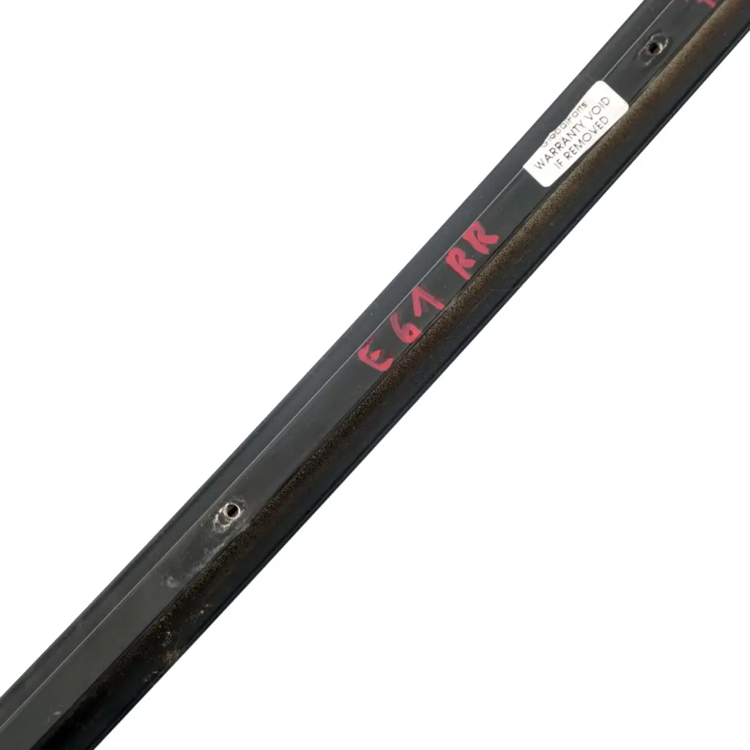 BMW E61 Touring Rear Right Door O/S Window Guide Web Cover Black Matt - SKU 7044190 - Part number 7044190