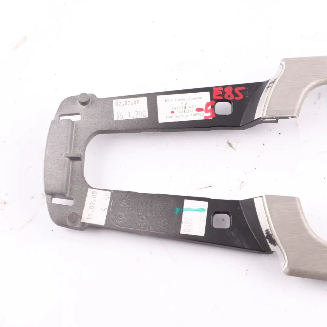 BMW E85 Zierleiste Abdeckung Mittel Konsole Aluminium - SKU 7044312-5 - Teilenummer 7044312