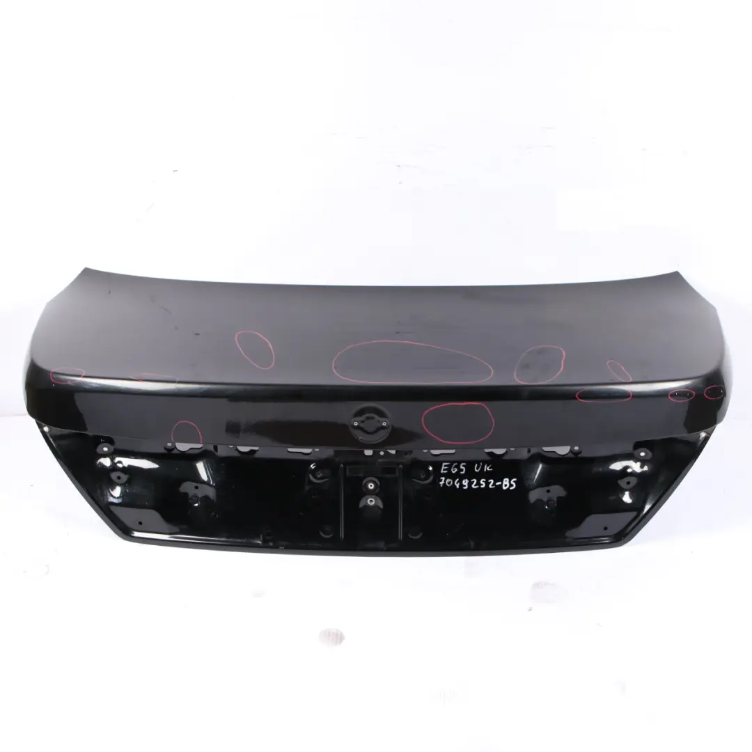 Boot Trunk Lid Tailgate Black Sapphire Metallic - 475 to BMW 7 E65 E66 E67 with Part number 7049252 BMW 7 E65 E66 E67 Boot Trunk Lid Tailgate Black Sapphire Metallic - 475 - SKU 7049252-BS - Part number 7049252