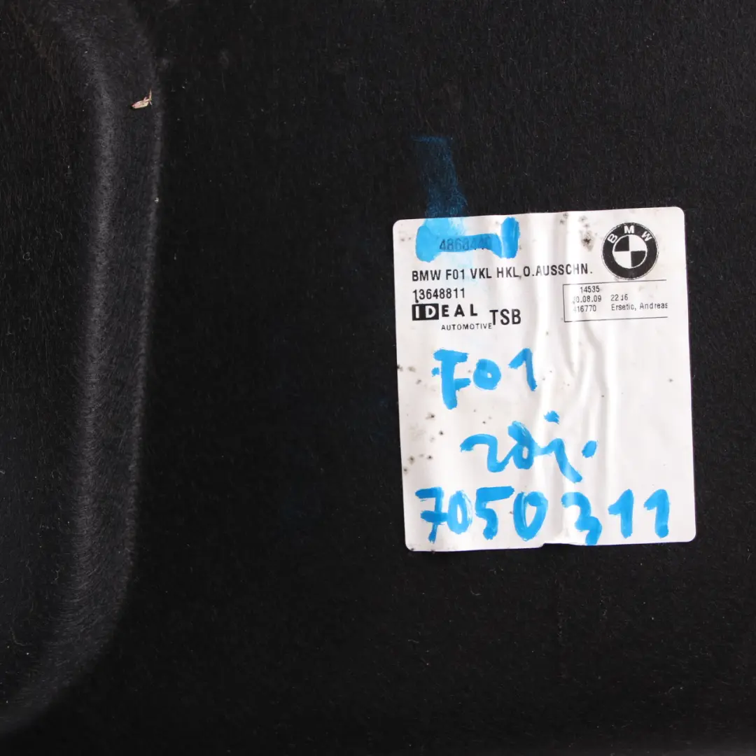 BMW F01 F02 Boot Trunk Lid Tailgate Interior Trim Panel Covering - SKU 7050311 - Part number 7050311