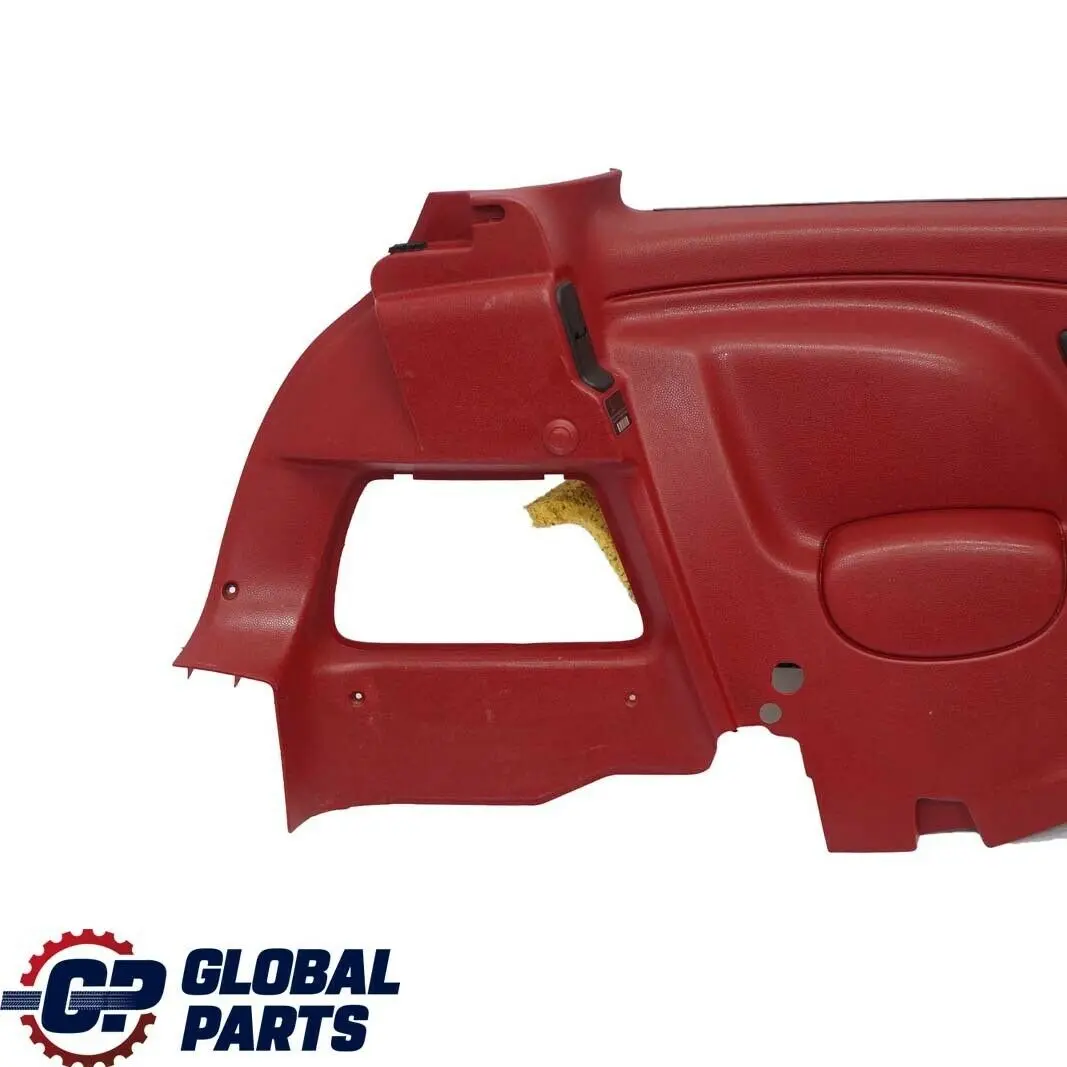 Seitenverkleidung hinten links Tartan Red Rot für BMW Mini Cooper R50 R53 mit Teilenummer 7050455 BMW Mini Cooper R50 R53 Seitenverkleidung hinten links Tartan Red Rot - SKU 7050455 - Teilenummer 7050455