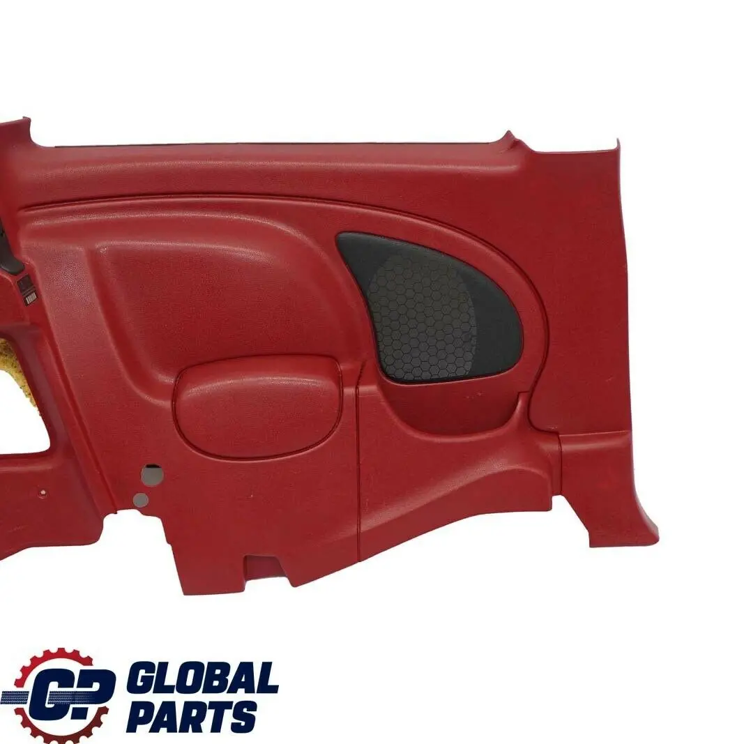 Rivestimento Laterale Posteriore Sinistra Tartan Rosso per Mini Cooper R50 R53 con numero di parte 7050455 Mini Cooper R50 R53 Rivestimento Laterale Posteriore Sinistra Tartan Rosso - SKU 7050455 - Numero di parte 7050455