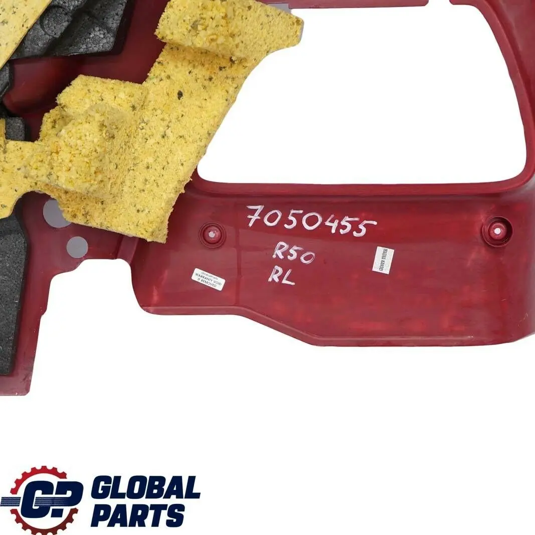 Tapicerka boczek drzwi lewy tył red do MINI R50 o numerze 7050455 MINI R50 Tapicerka boczek drzwi lewy tył red - SKU 7050455 - Numer Części 7050455