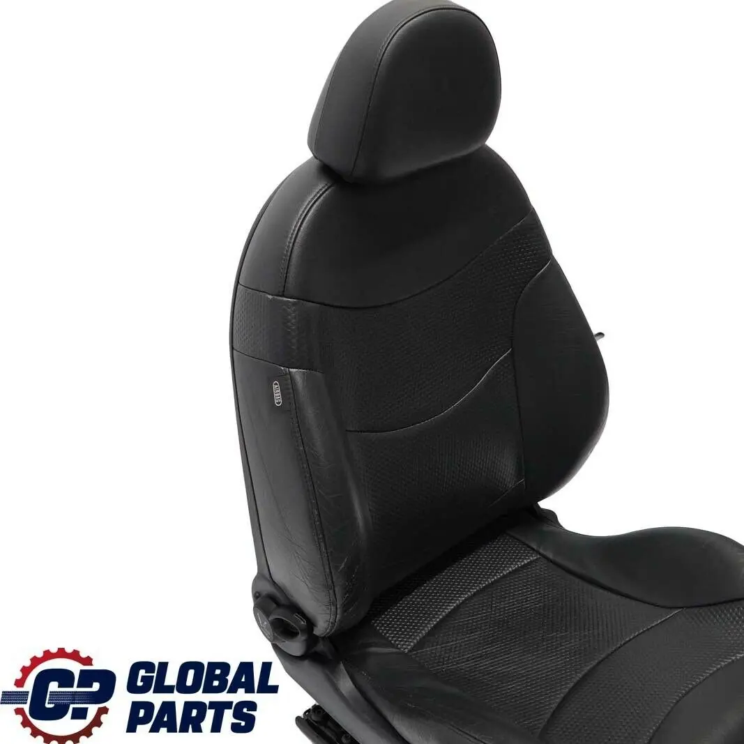 Front Right O/S Leather Seat Side Panther Black to Mini Cooper One R50 Sport with Part number 7051156 Mini Cooper One R50 Sport Front Right O/S Leather Seat Side Panther Black - SKU 7051156-1 - Part number 7051156