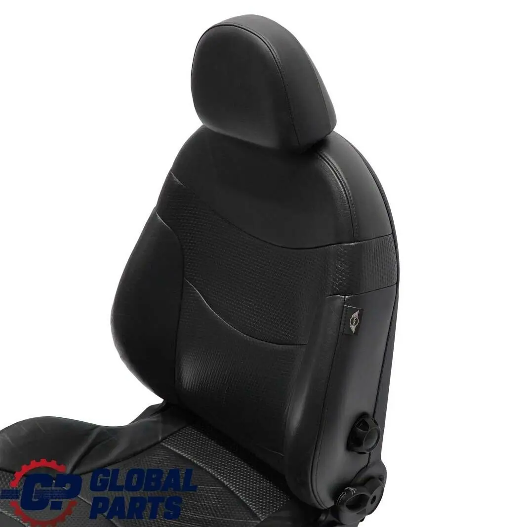 BMW Mini Cooper One R50 Sport Vorne Rechts Leder Sitz Sportsitz Panther Schwarz - SKU 7051156-1 - Teilenummer 7051156