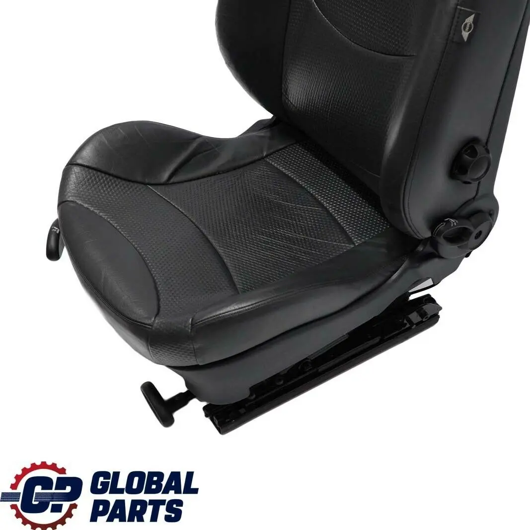 Front Right O/S Leather Seat Side Panther Black to Mini Cooper One R50 Sport with Part number 7051156 Mini Cooper One R50 Sport Front Right O/S Leather Seat Side Panther Black - SKU 7051156-1 - Part number 7051156
