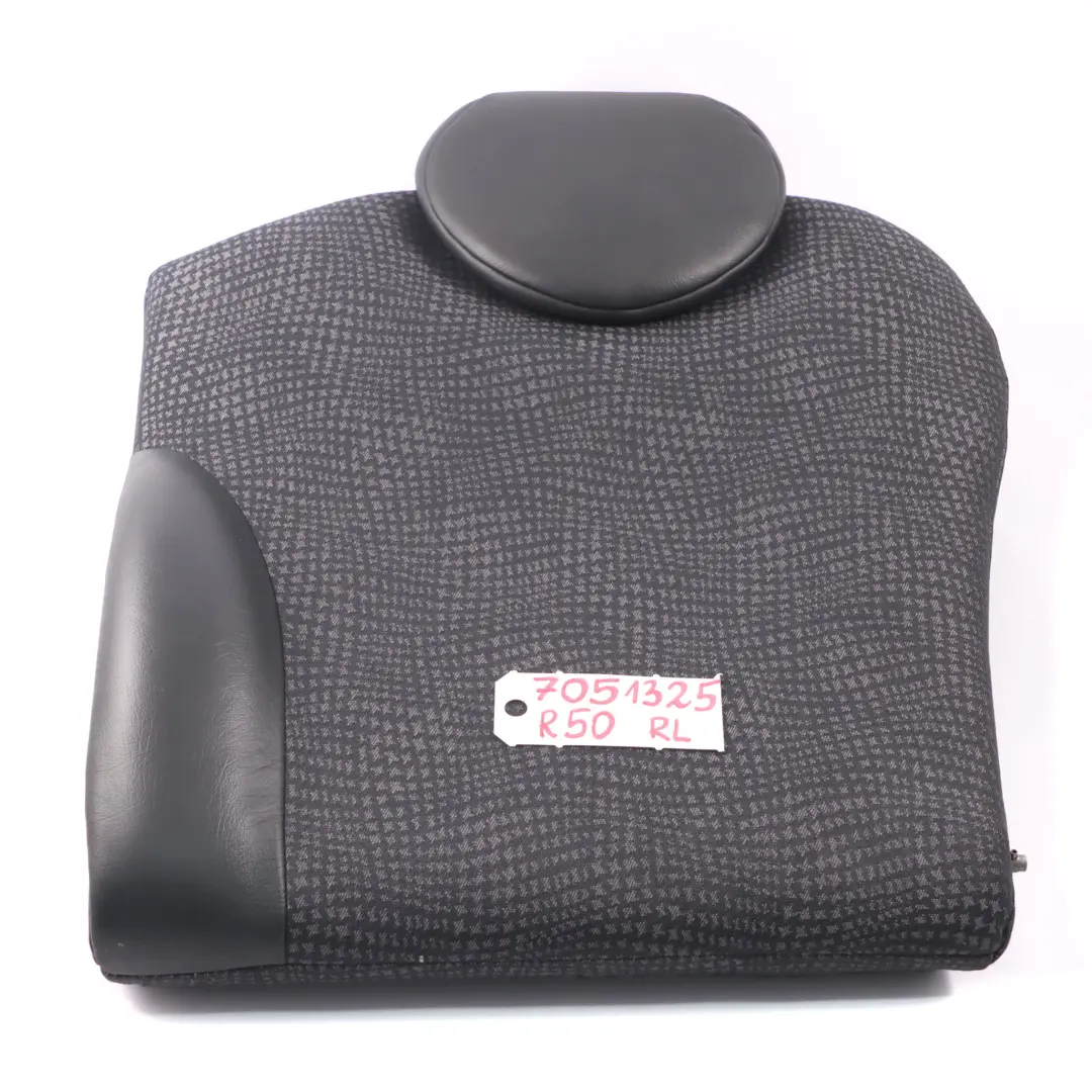 Backrest Cover Left N/S Cloth Leather Kaleido to Mini Cooper One R50 Rear Seat with Part number 7051325 Mini Cooper One R50 Rear Seat Backrest Cover Left N/S Cloth Leather Kaleido - SKU 7051325 - Part number 7051325