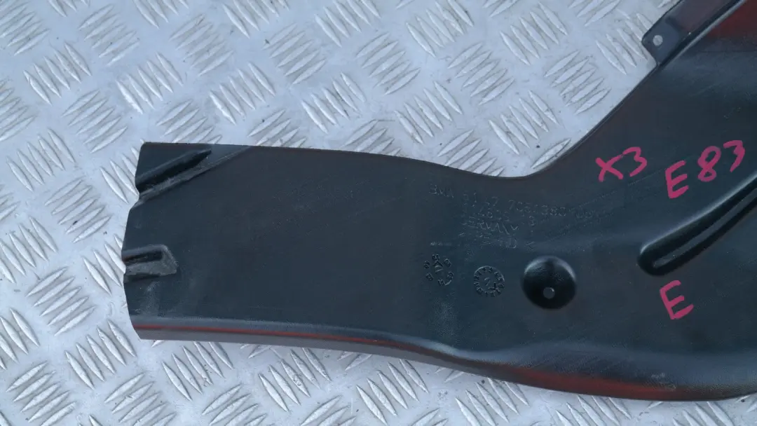  Kanał powietrza wlot nawiew prawy BMW e83 X3 - SKU 7051380 - Numer Części 51477051380
