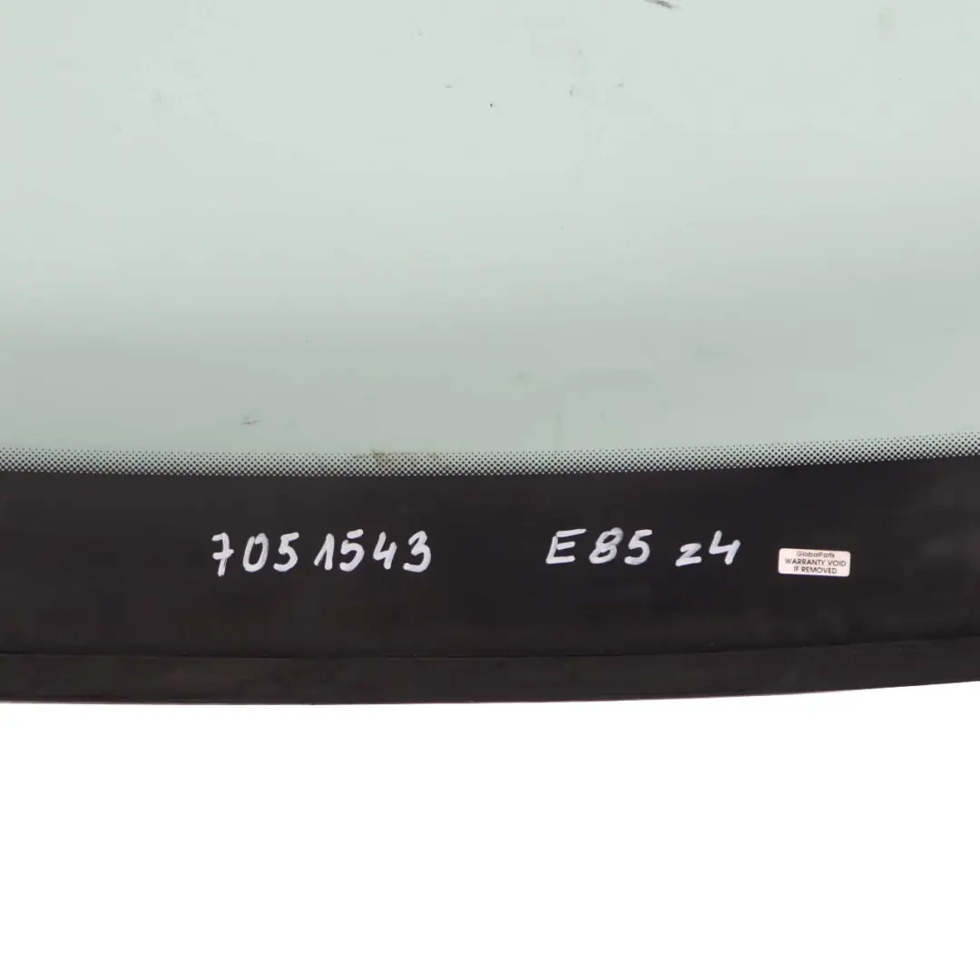 Front Window Windscreen Green Glass AS1 to BMW Z4 Series E85 E86 with Part number 7051543 BMW Z4 Series E85 E86 Front Window Windscreen Green Glass AS1 - SKU 7051543 - Part number 7051543
