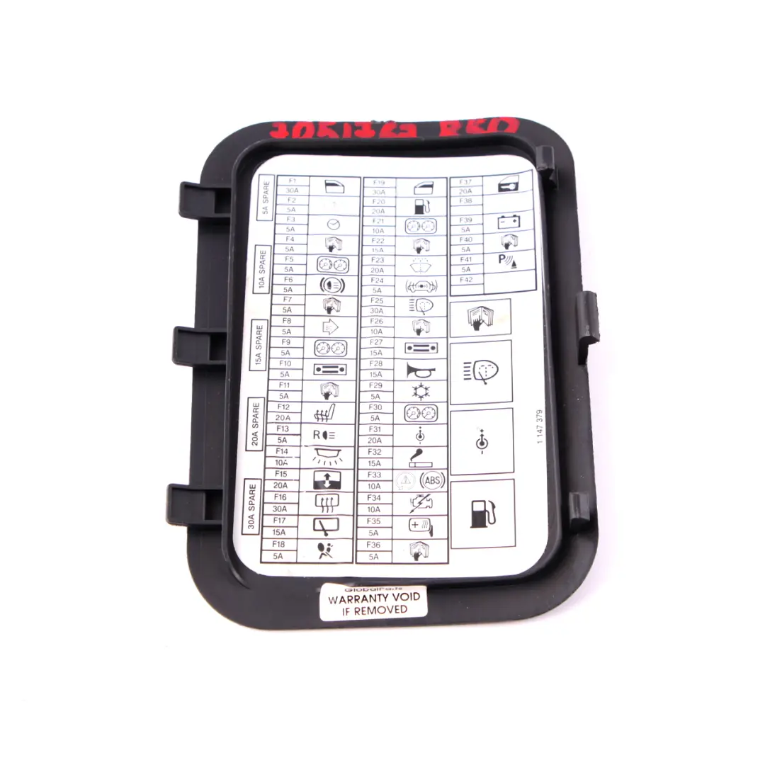 Mini One R50 Coprire rivestimento laterale Panther Black Label Scatola fusibili - SKU 7051767 - Numero di parte 7051767