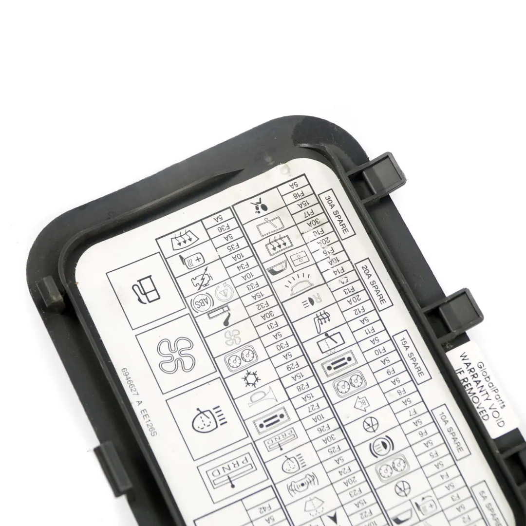 Mini Cooper One R50 Panneau d'habillage lateral Silver Grey Label Fuse Box - SKU 7051768 - Numéro de pièce 7051768