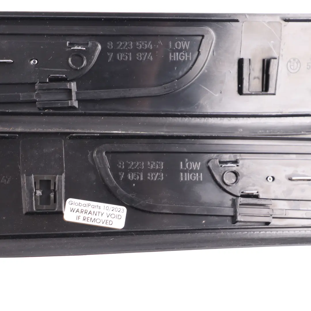 BMW E65 Entrance Strip Door Panelling Cover Edge Trim Sill Kick Plate Set Black - SKU 7051872-1 - Part number 7051872