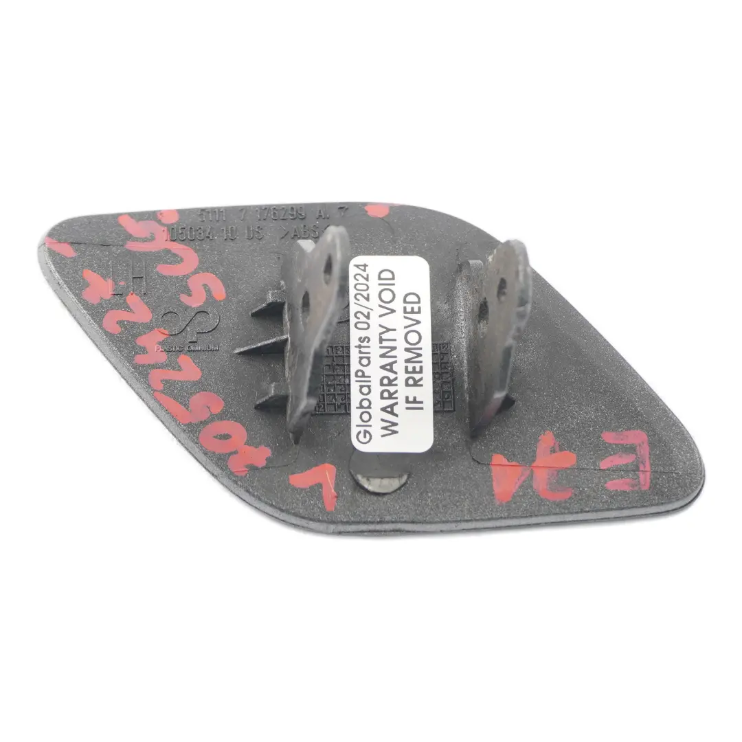 BMW X6 E71 Front Headlight Washer Spray Cover Left N/S Space Grey - A52 7176299 - SKU 7052427-SCG - Part number 7052427