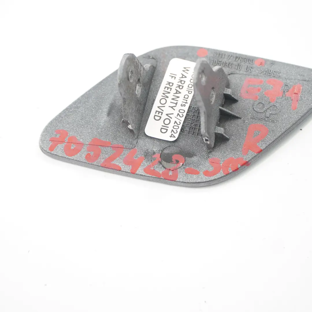 Front Headlight Washer Spray Cover Right O/S Space Grey - A52 7176300 to BMW X6 E71 with Part number 7052428 BMW X6 E71 Front Headlight Washer Spray Cover Right O/S Space Grey - A52 7176300 - SKU 7052428-SCG - Part number 7052428