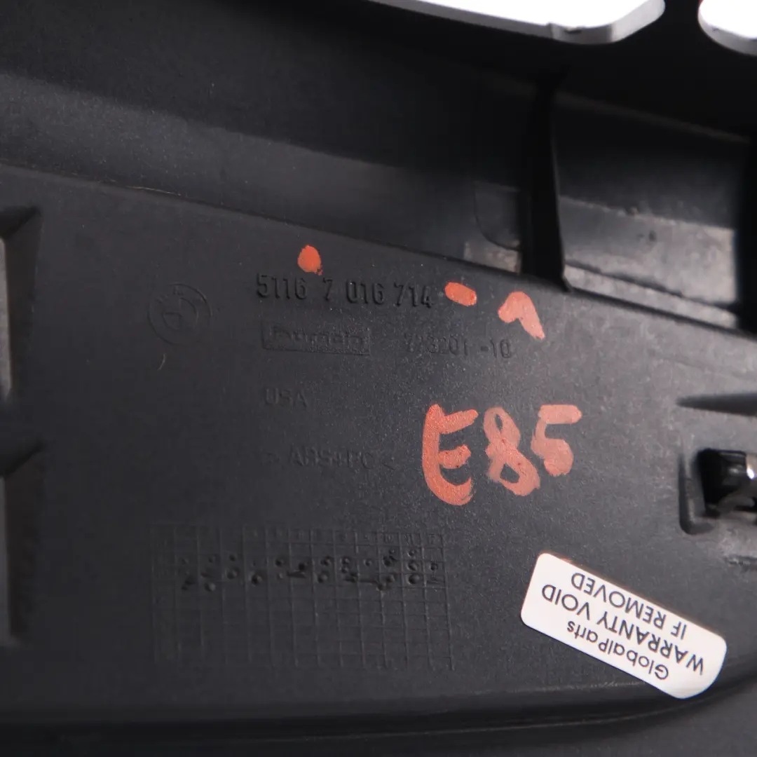 BMW Z4 E85 Console Centrale Cadre Montage Split Slide Noir Accoudoir 7016714 - SKU 7053115-1 - Numéro de pièce 7053115