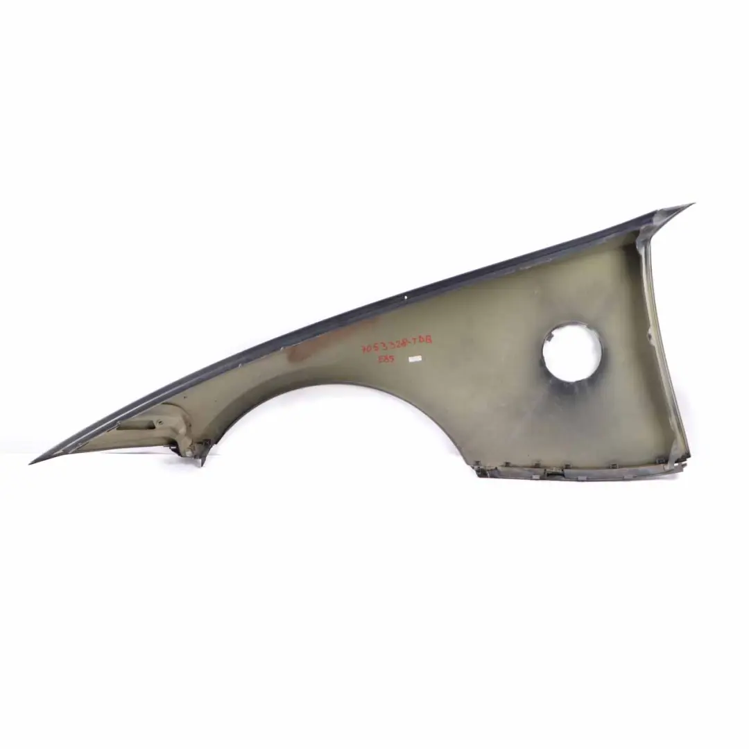 Side Panel Front Right O/S Side Wing Fender Toledo Blue Metallic 482 to BMW Z4 E85 with Part number 7053328 BMW Z4 E85 Side Panel Front Right O/S Side Wing Fender Toledo Blue Metallic 482 - SKU 7053328-TDB - Part number 7053328