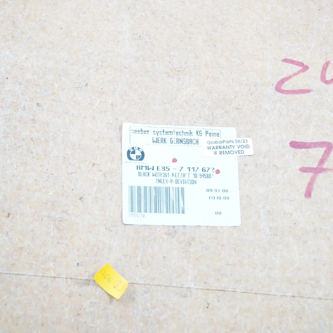 Panneau de Siège Avant BMW Z4 E85 E86 Panneau Arrière Couvre Siège Noir pour à propos du numéro de pièce 7053916 Panneau de Siège Avant BMW Z4 E85 E86 Panneau Arrière Couvre Siège Noir - SKU 7053916 - Numéro de pièce 7053916